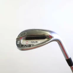Ping Tour-W Brushed Silver 58* Wedge 6* Bounce RH 35 In Steel Shaft Stiff Flex