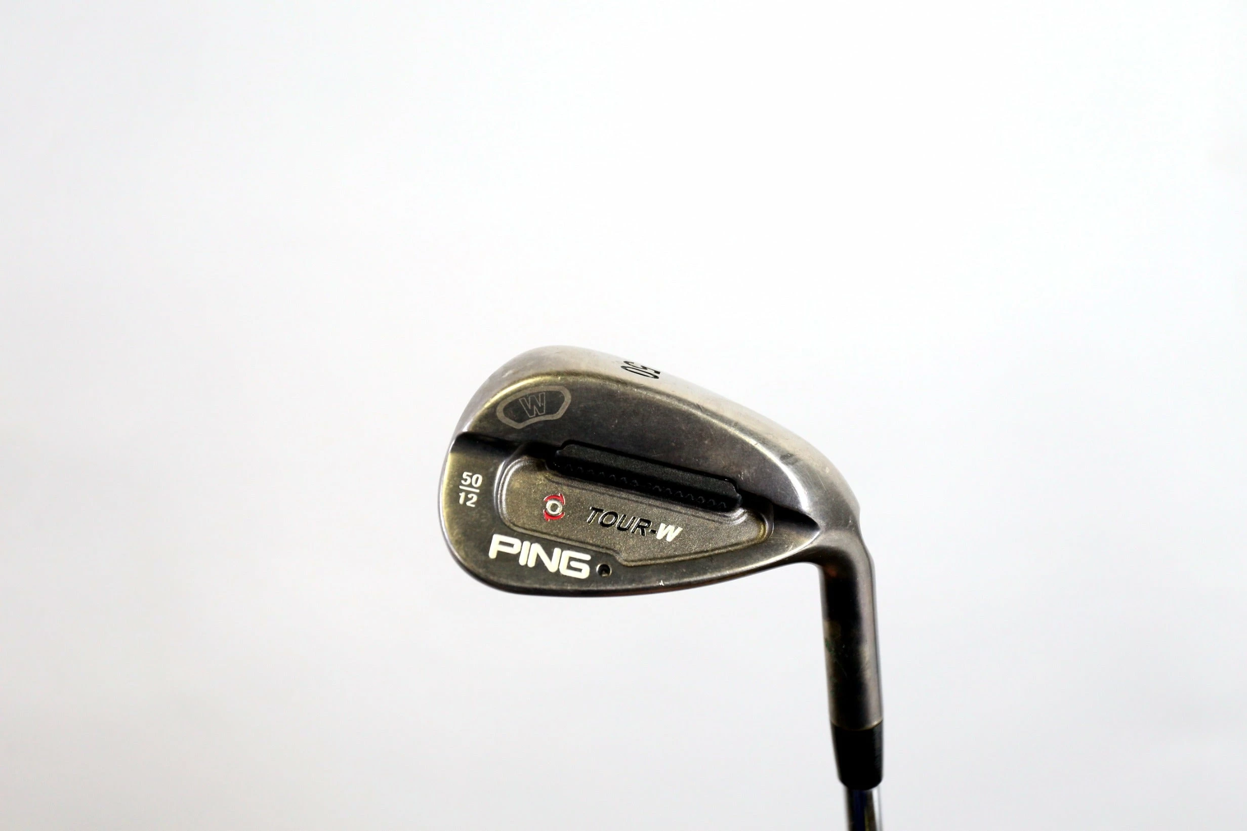 Ping Tour-W Black Chrome Nickel Black Dot 50* Wedge RH 35.25 In 12* Steel Stiff 3 Ping Tour-W Black Chrome Nickel Black Dot 50* Wedge RH 35.25 In 12* Steel Stiff