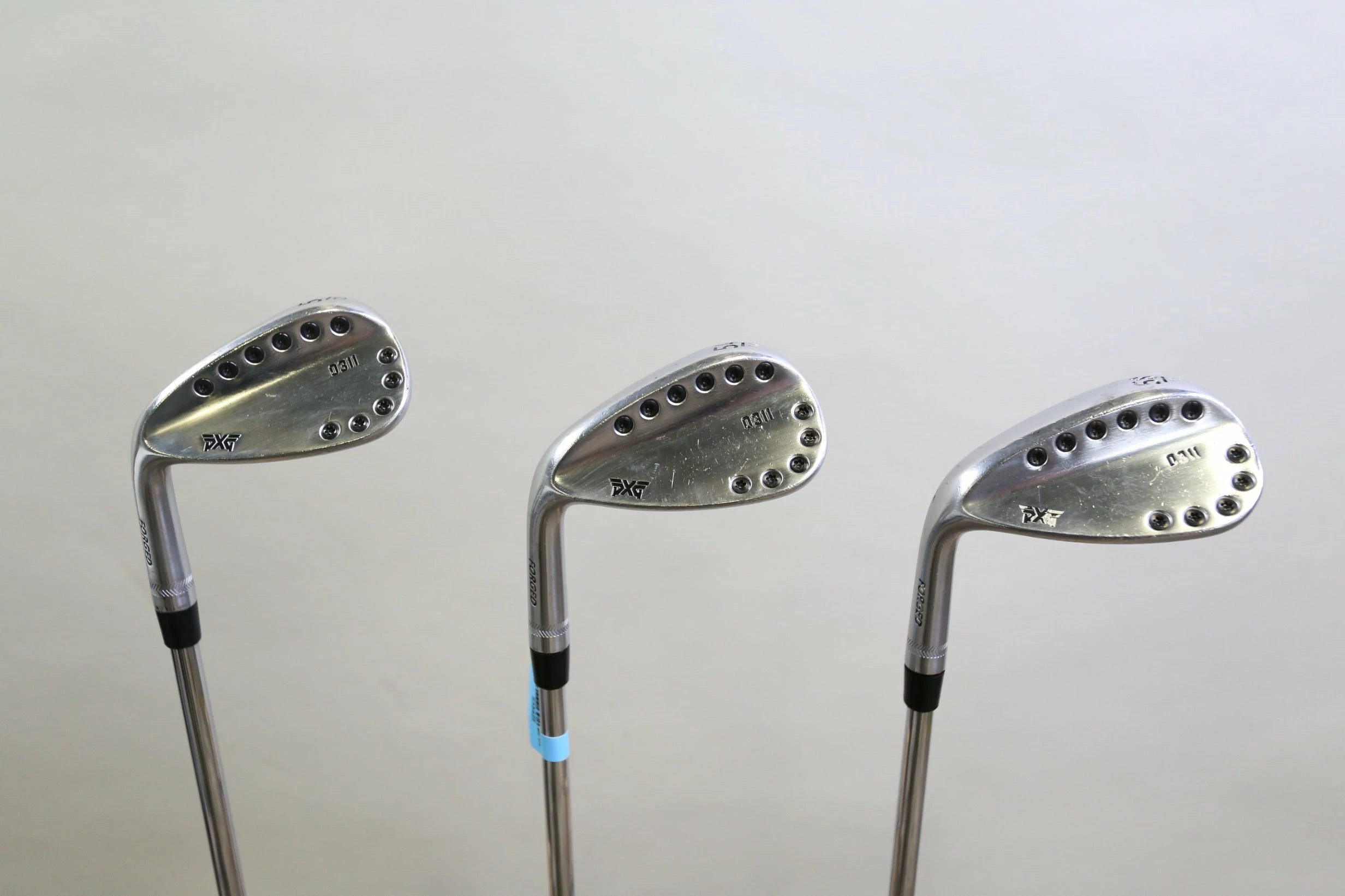 LEFTY PXG 0311 Forged 50*, 54* & 58* Wedge Set Oban Steel Shafts Stiff Flex 3 LEFTY PXG 0311 Forged 50*, 54* & 58* Wedge Set Oban Steel Shafts Stiff Flex