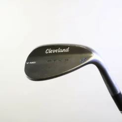 Cleveland RTX-3 Black Satin Lob Wedge 60* RH 34.5 In Steel Shaft Stiff Flex